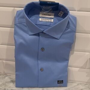 Calvin Klein Men's Sky Blue Dress Shirt